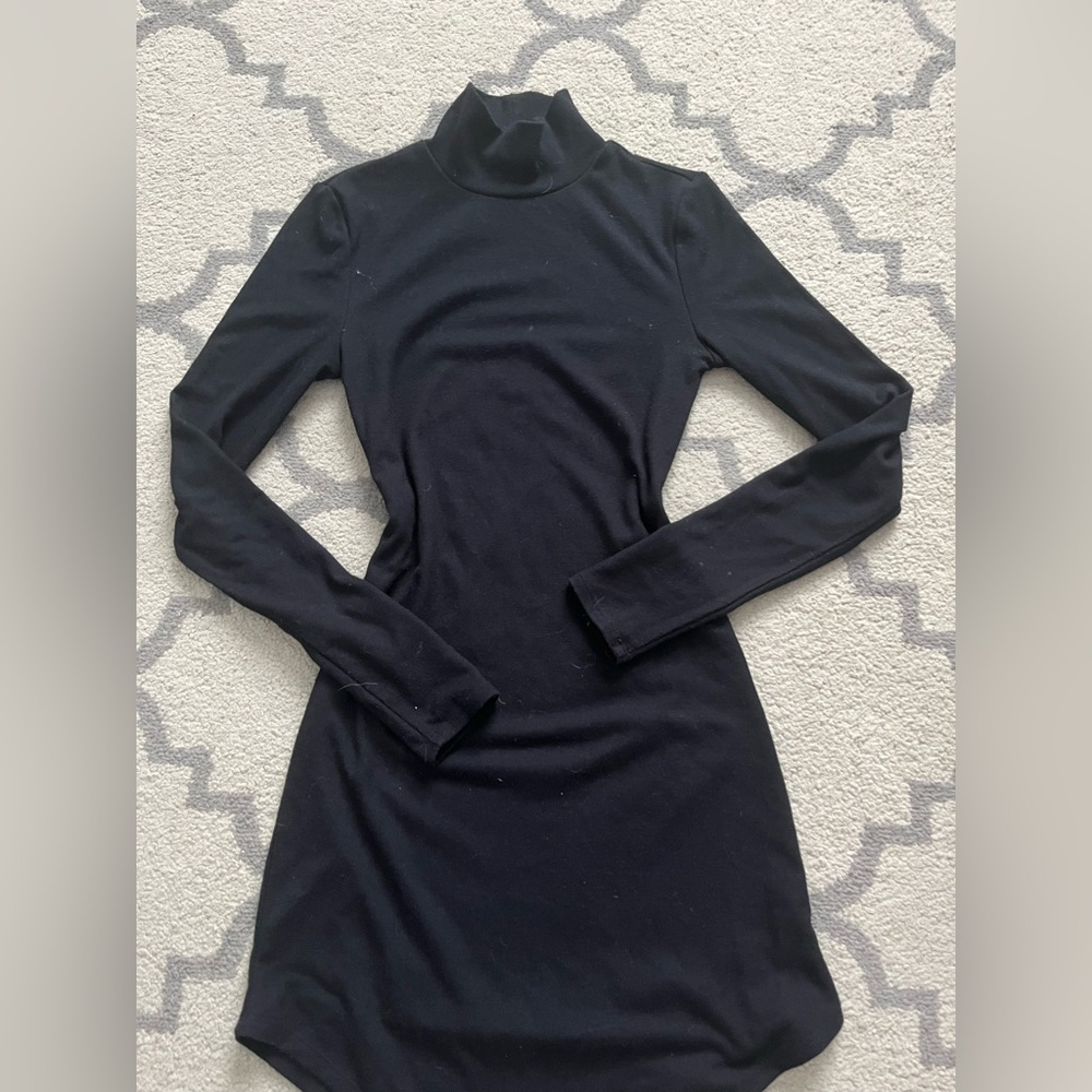 Mock neck dress